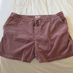 Marine Layer Men's Corduroy Athletic Shorts in red